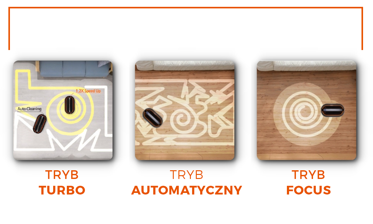 TRYBY CZYSZCZENIA Robot mopujący everybot rs700 plus posiada różne tryby czyszczenia